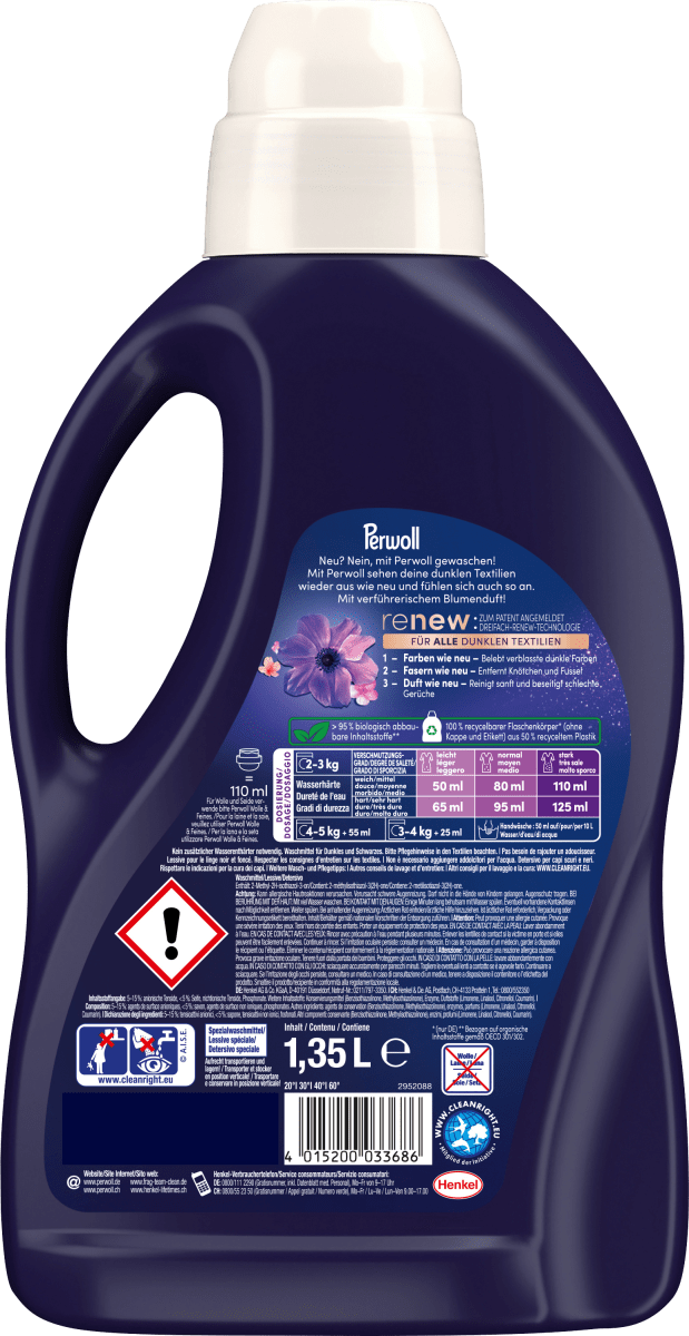 Feinwaschmittel dunkle Farben Blütenmeer, 27 Wl