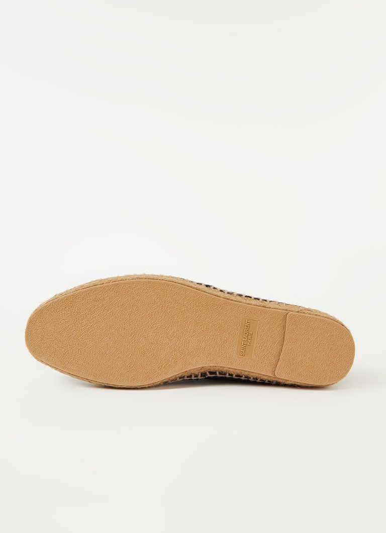 Pălării Alpargatas din pânză de la Signature Saint Laurent.