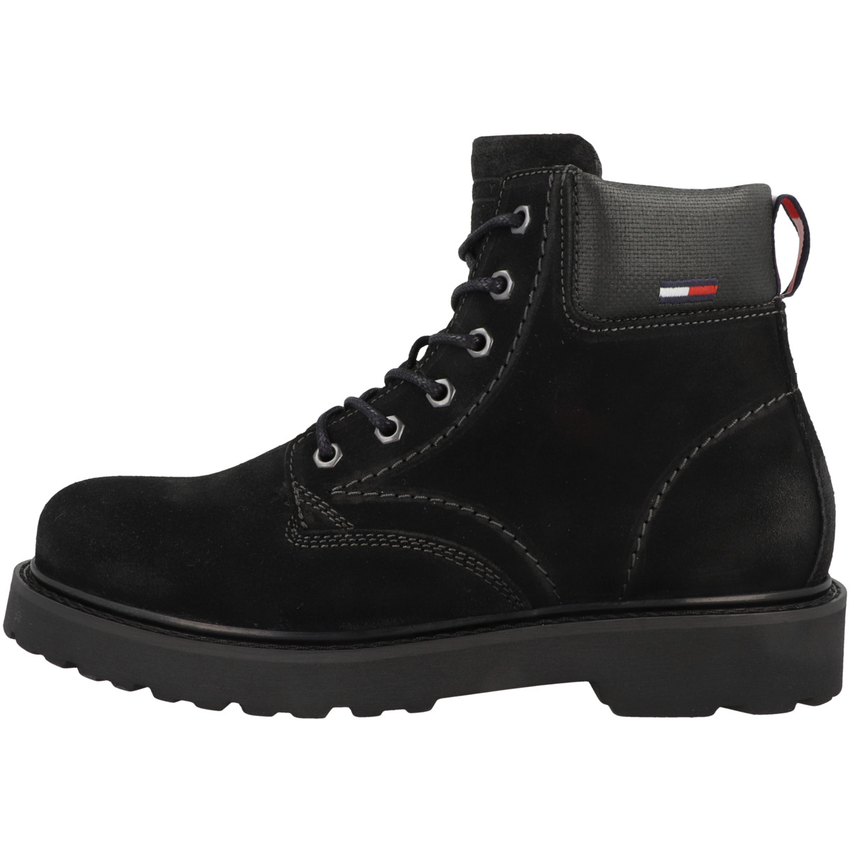 Tommy Hilfiger Tommy Jeans Bran Short Lace Up Nylon Collar Schnürboots schwarz