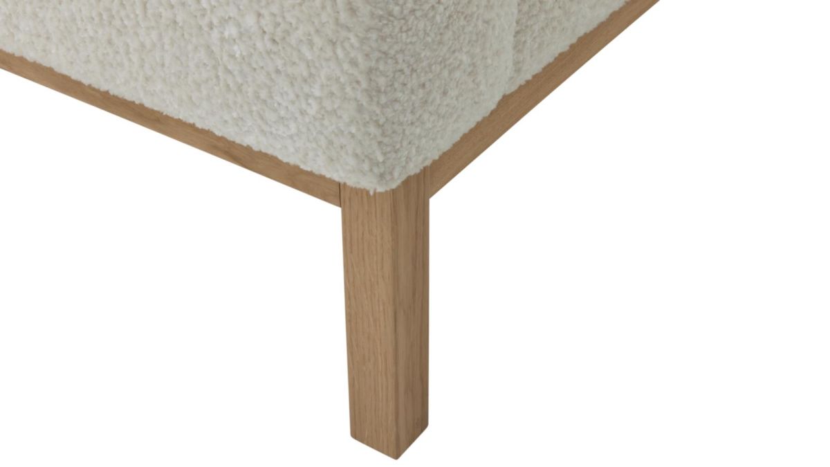 Roomio 3-Sitzer Sofa No. 4105 mit Kopfstütze Weiß