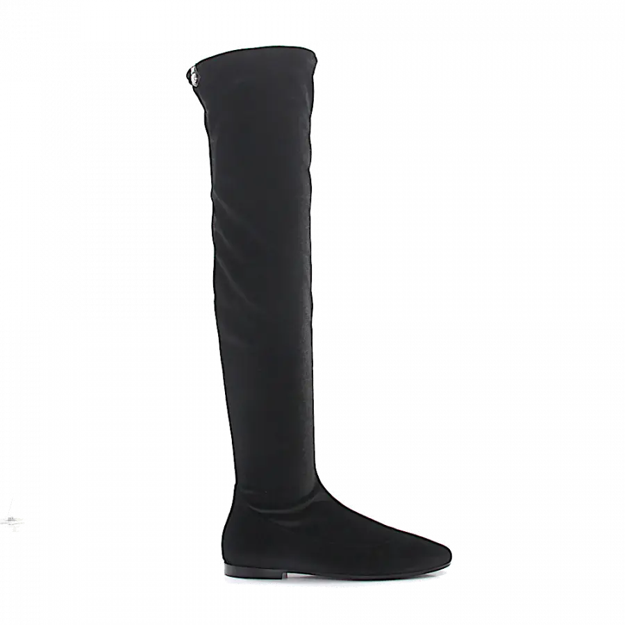 Giuseppe Zanotti - Stiefel Candle Samt schwarz - schwarz
