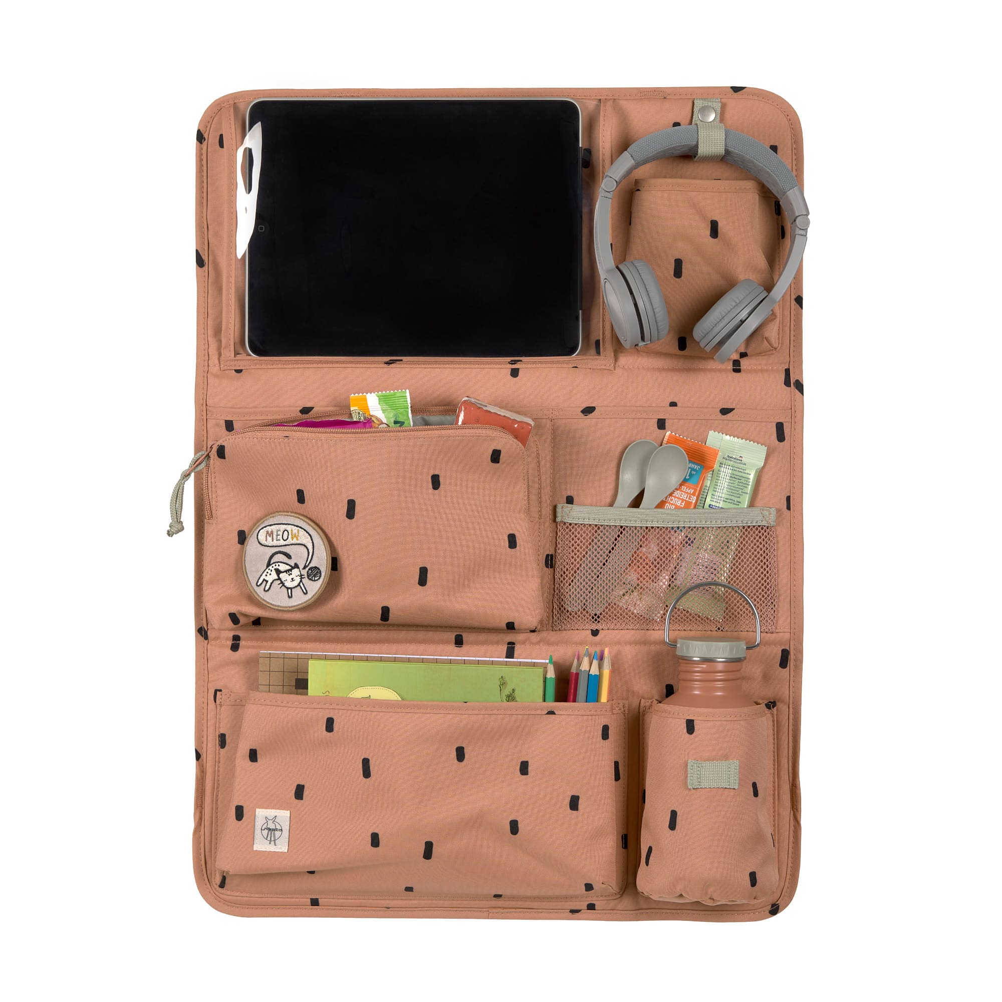Auto Organizer Kinder - Happy Prints, Karamell
