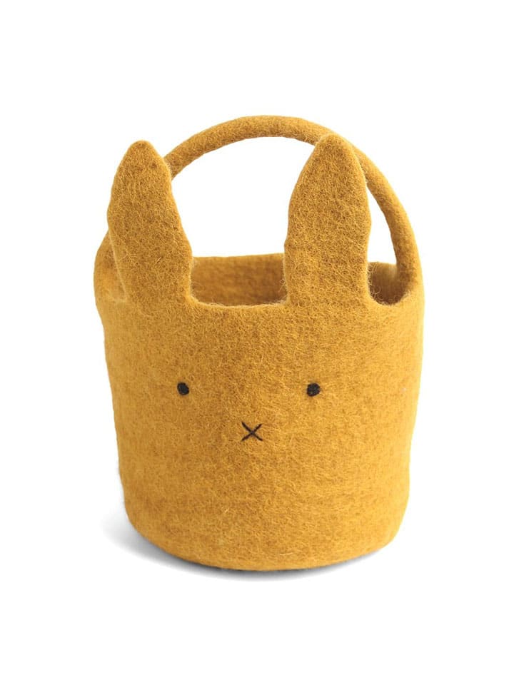 FILZLIG Osterkorb in Gelb - (H)25 x Ø 15 cm günstig kaufen onesize