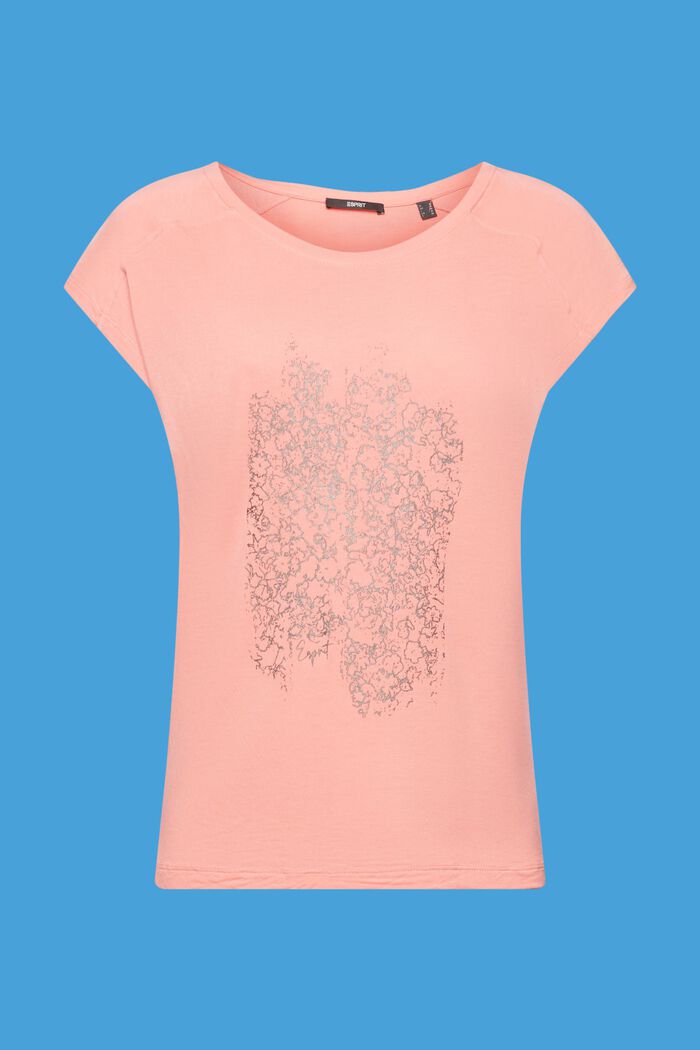 T-Shirt mit Print, LENZING™ ECOVERO™