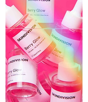 SkinDivision Berry Glow 12% AHA + 1% BHA Glow Serum Gesichtsserum 30 ml