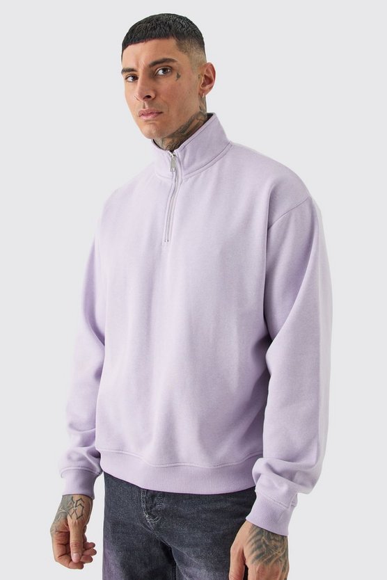 Tall Oversized Boxy 1/4 Zip Sweatshirt
