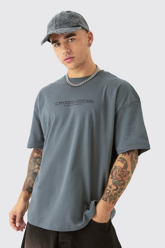 Oversize T-Shirt mit Dark Tropics Print