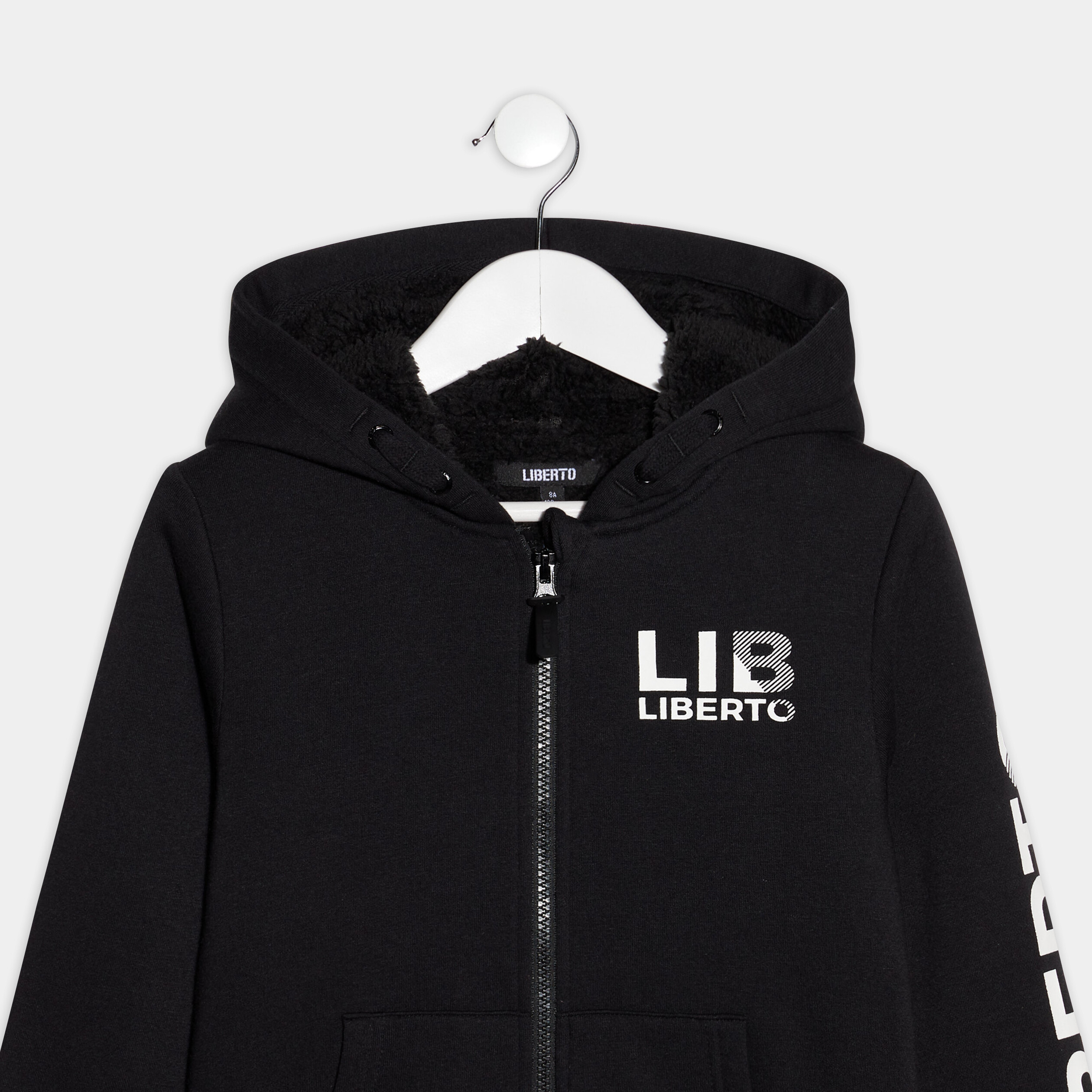 Gilet à capuche Liberto noir garçon | La Halle