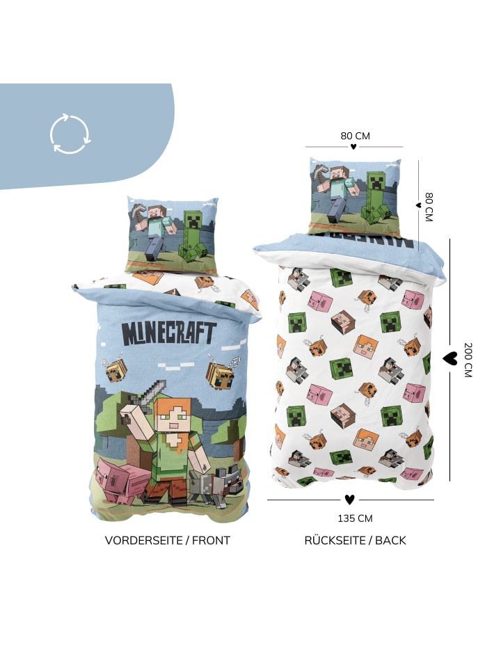 Minecraft Bettwäsche-Set 