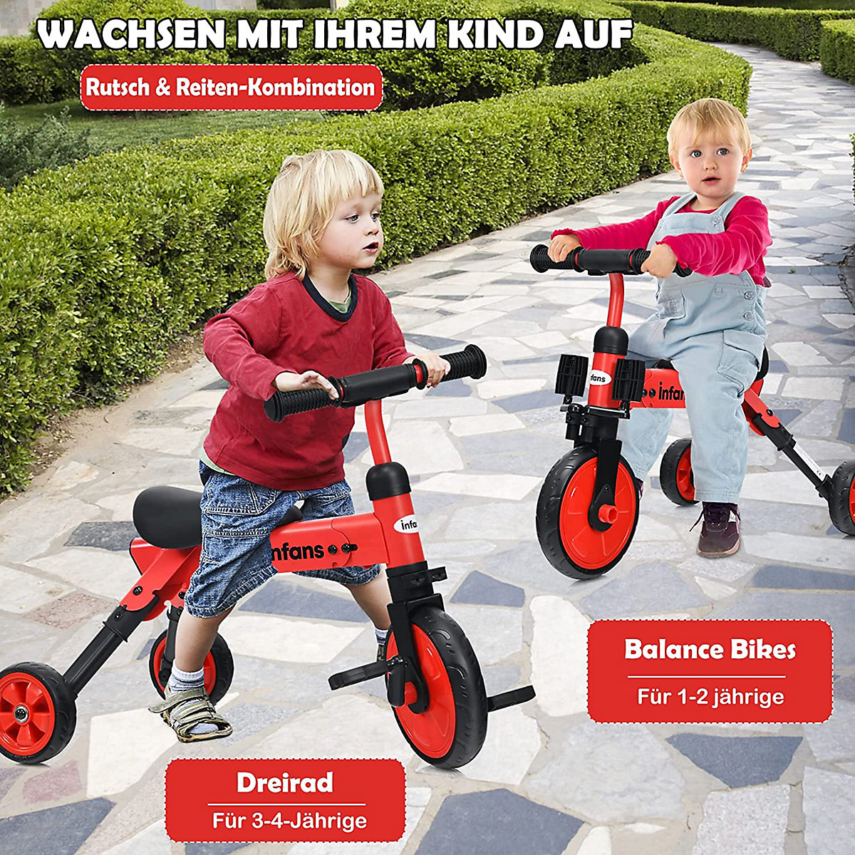 Kinder Laufrad Dreirad & Balance Bike