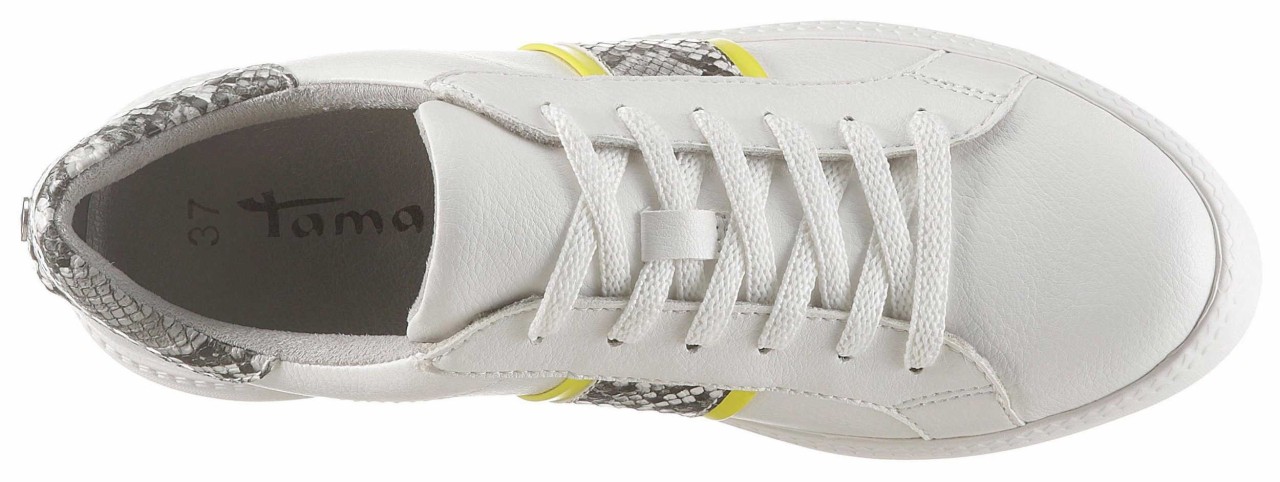 TAMARIS Sneaker weiss Da.-Schnürer