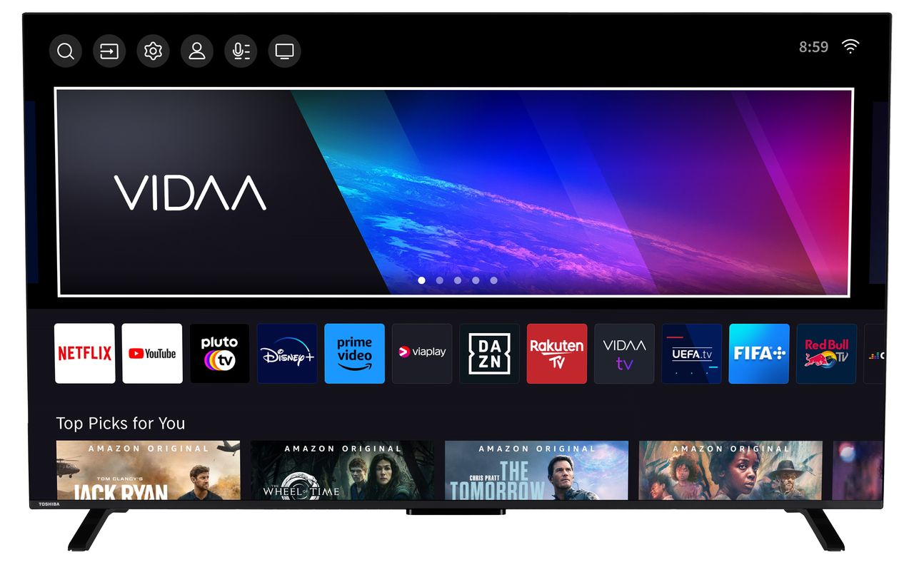Toshiba 65UV2363DAW 65 Zoll Fernseher / VIDAA Smart TV (4K UHD, HDR Dolby Vision, Triple-Tuner)