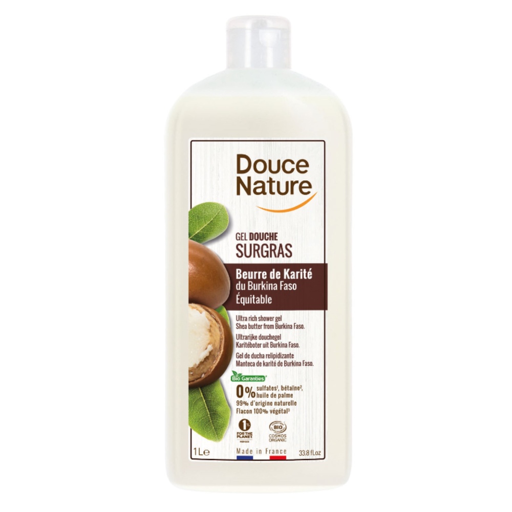 douce nature CREME DOUCHE SURGRAS KARITE 1L DOUCHES SOIN ET BIEN ETRE
