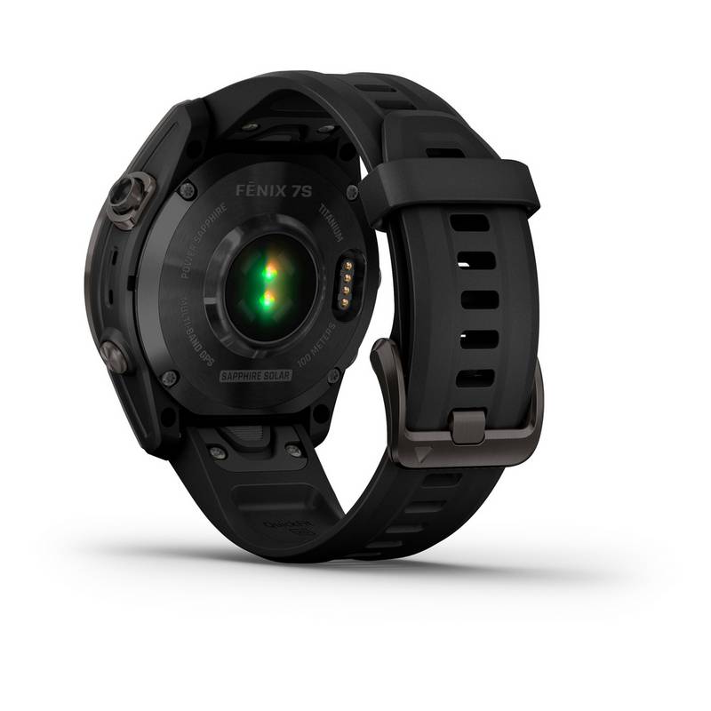 Garmin fenix 7S Sapphire Solar Titan Sportuhr