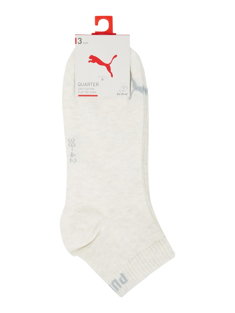 Socken im 3er-Pack in beige meliert