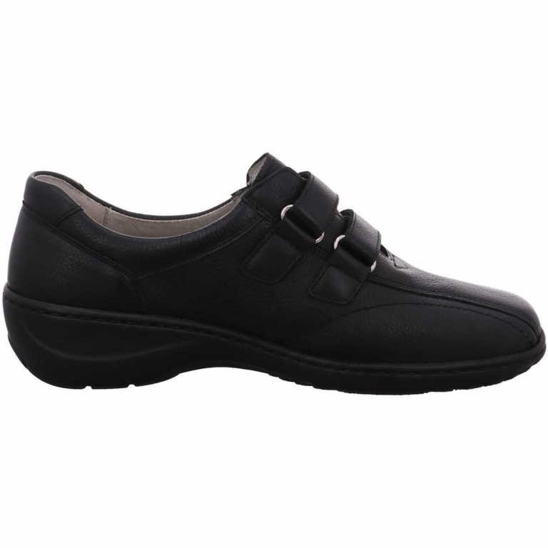 WALDLÄUFER Komfort Slipper schwarz 607302