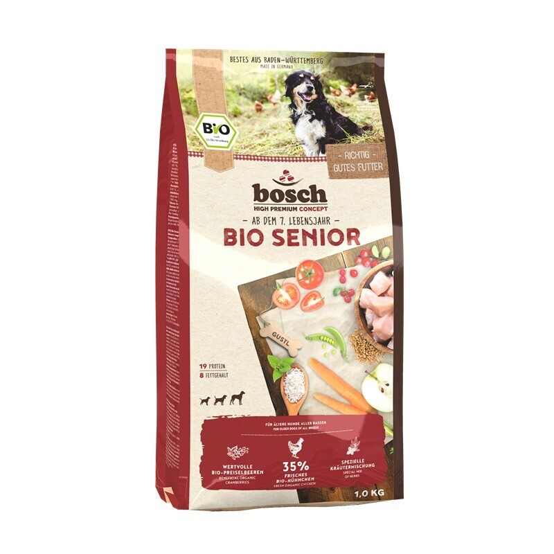 bosch Biofutter bosch BIO Senior Hühnchen + Preiselbeere 1 kg