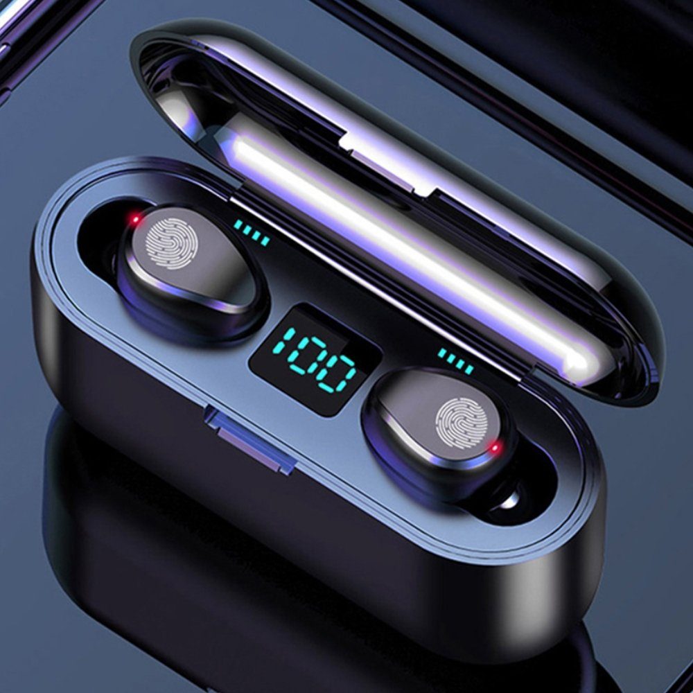 Greensky HiFi Stereo Wireless Earbuds Bluetooth-Kopfhörer (Siri, Voice Assistant, Rauschunterdrückung)