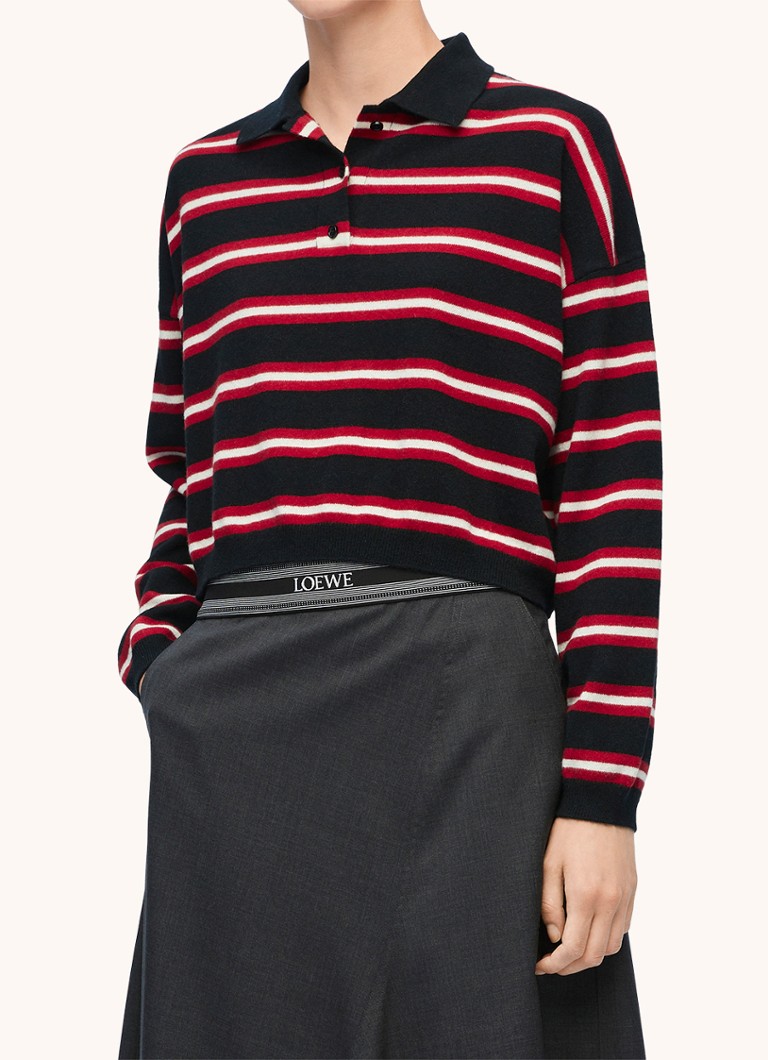 Suéter LOEWE de lã fina com estampa listrada