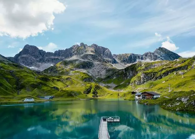 Puzzle 1000 Teile - Zürser See in Vorarlberg