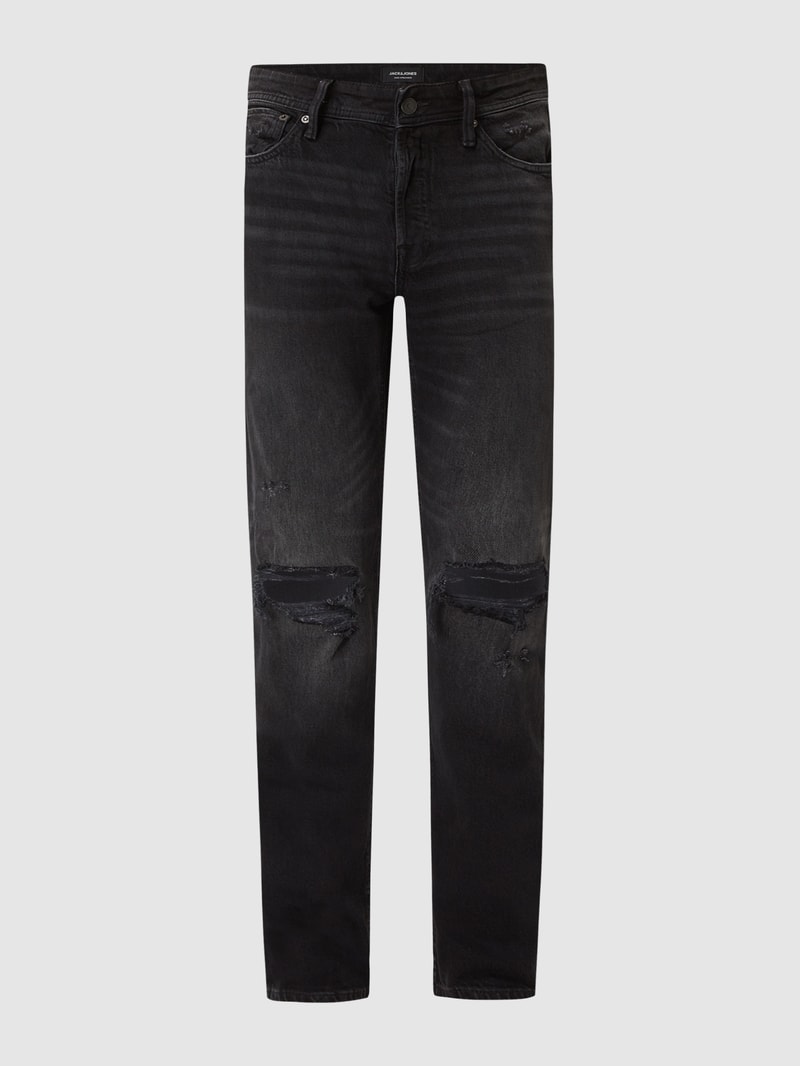 Comfort Fit Jeans mit Stretch-Anteil Modell 'Mike' in schwarz