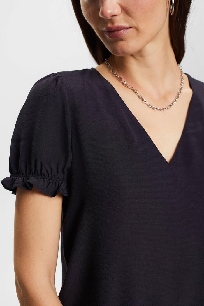 Bluse mit V-Ausschnitt
