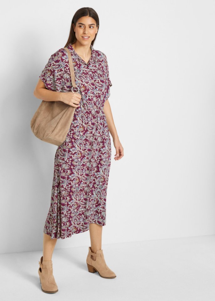 Jerseykleid in Midilänge