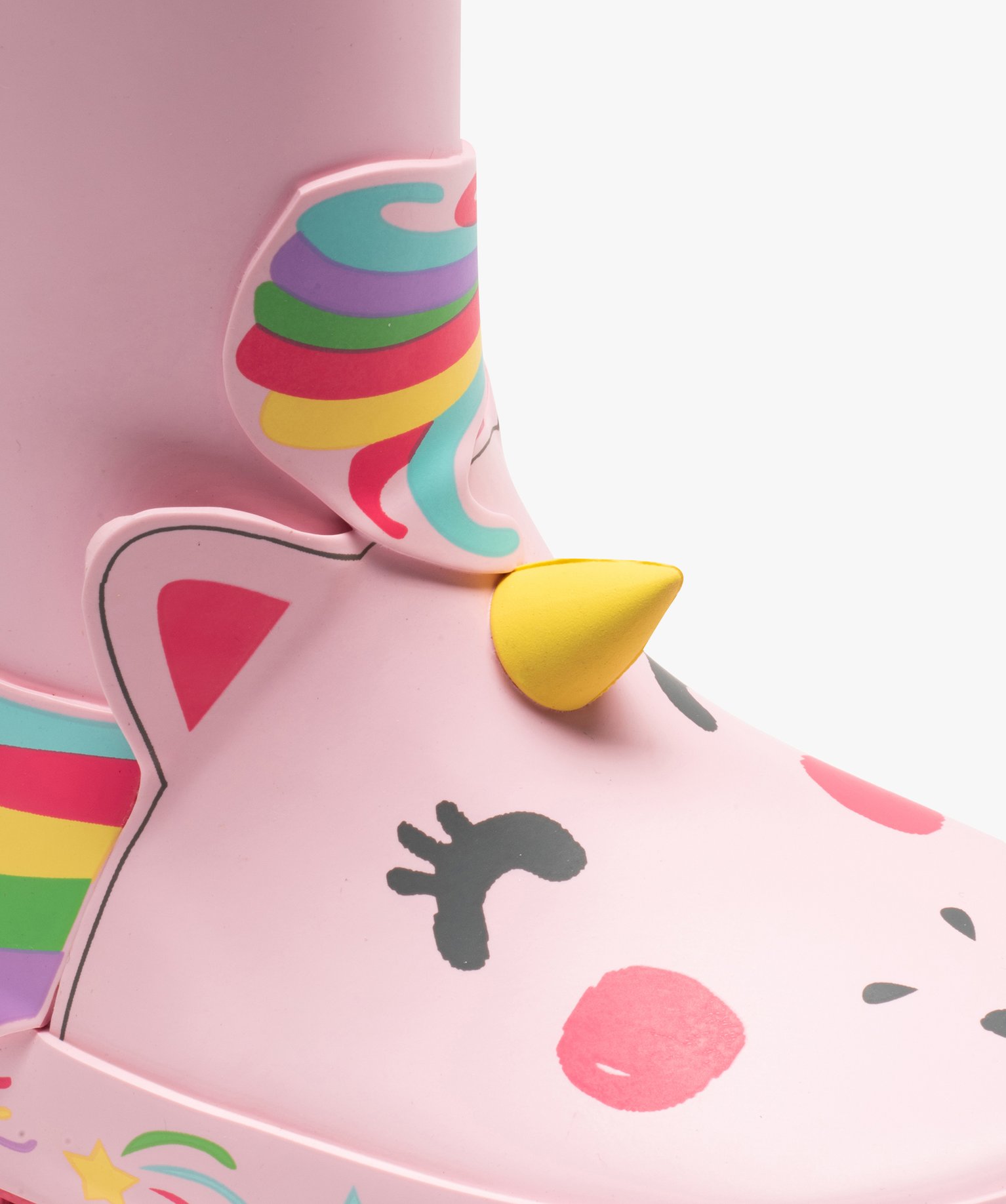 Bottes de pluie fille en caoutchouc fantaisie licorne rose | GEMO