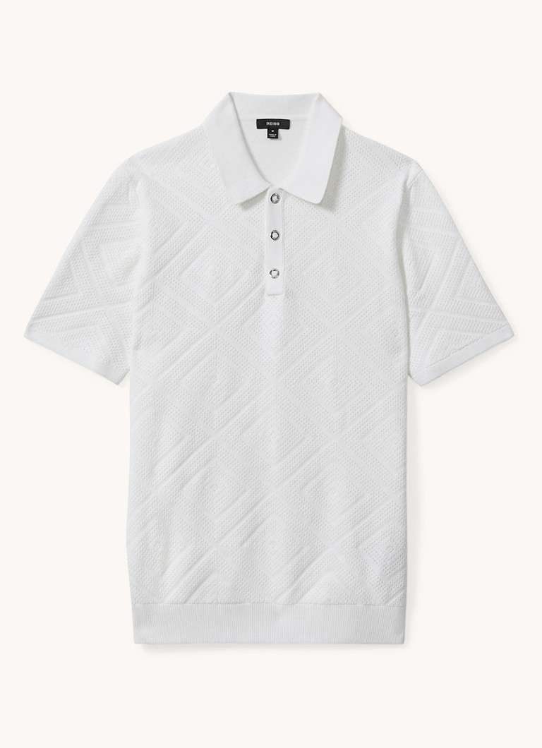 Polo Reiss Lupton de corte regular com textura