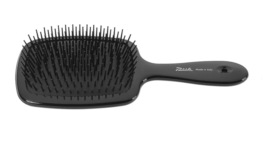 Jäneke Pneumatische Haarbürste Holz Schwarz 23x9,5cm