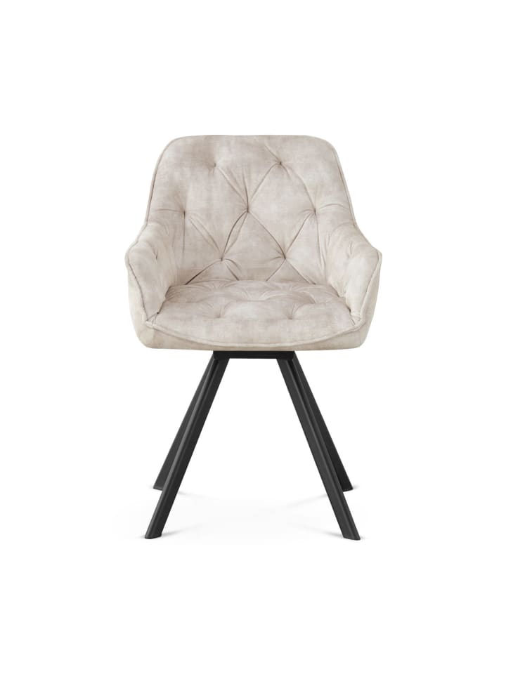 B&D Home 2er-Set: Drehstuhl DIETER in Grau - (B)56 x (H)84 x (T)61 cm günstig kaufen onesize
