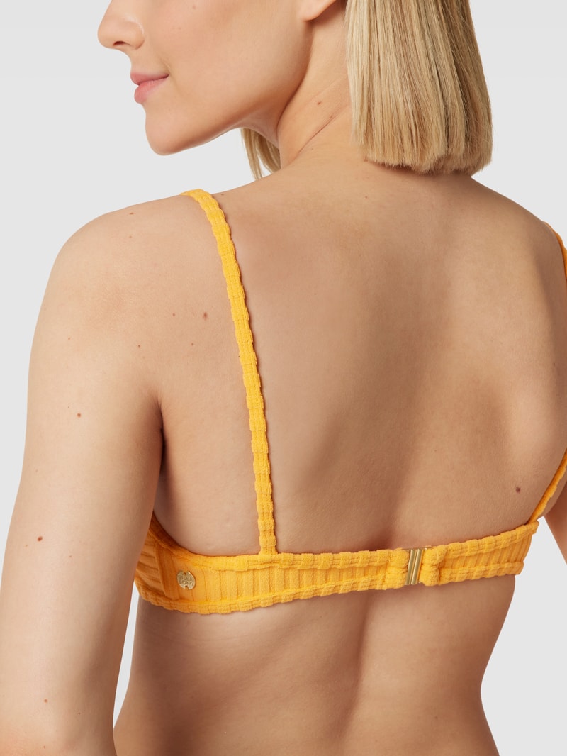 Bikini-Oberteil mit Strukturmuster Modell 'CHARLIE' in orange