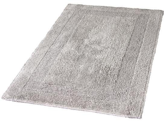 Badematte Arizona Kleine Wolke, Höhe 16 mm, beidseitig nutzbar, fußbodenheizungsgeeignet, Baumwolle, rechteckig, Badteppich, Uni Farben, mit Bordüre