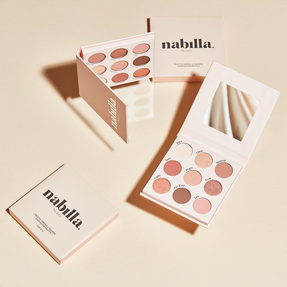 nabilla beauty Beige Nude 03 Palette fard à paupières 9 teintes