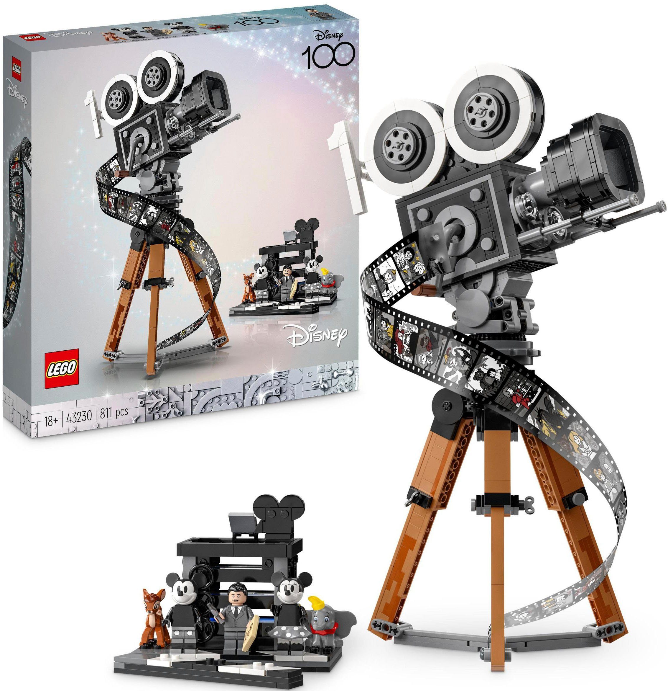 LEGO® Konstruktionsspielsteine Kamera – Hommage an Walt  (43230), LEGO® , (811 St), Made in Europe