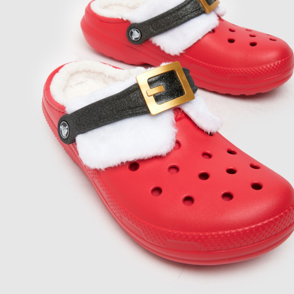 Crocs klasszikus bélelt Santa klumpa szandál piros színben