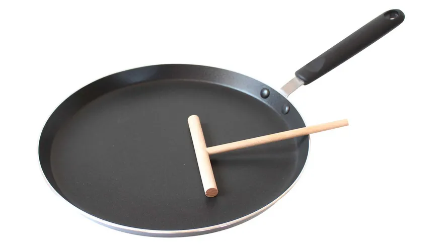 ELO Crêpespfanne mit Teigroller Ø 26cm schwarz