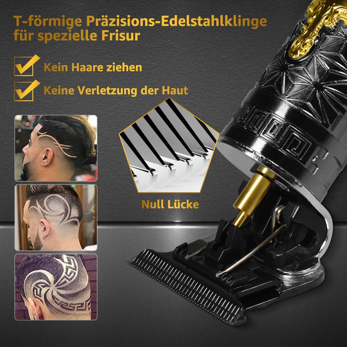 7Magic Haarschneider Profi Rasierer, Mini-Haarschneidemaschine für Männer