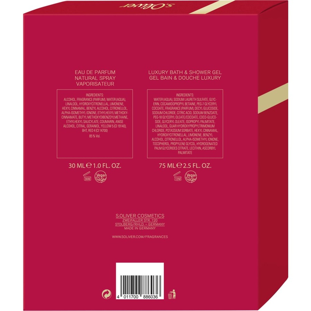 s.Oliver Selection Intense Women Coffret cadeau Kit de senteurs