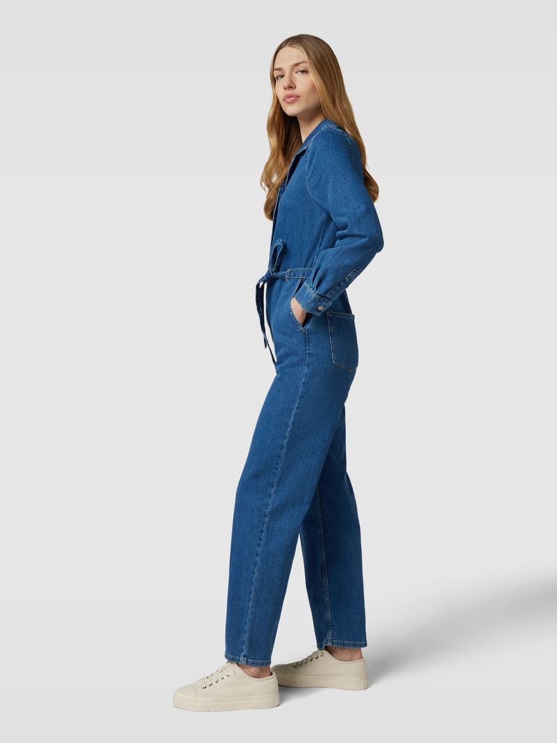 Jumpsuit mit Reverskragen Modell 'STEFANIE' in blau