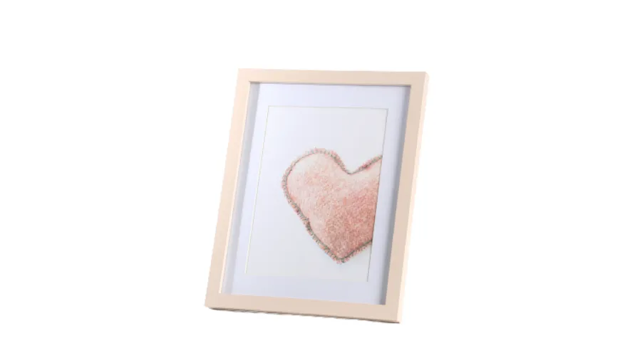 MDF Portraitrahmen 15x20 Creme Creme