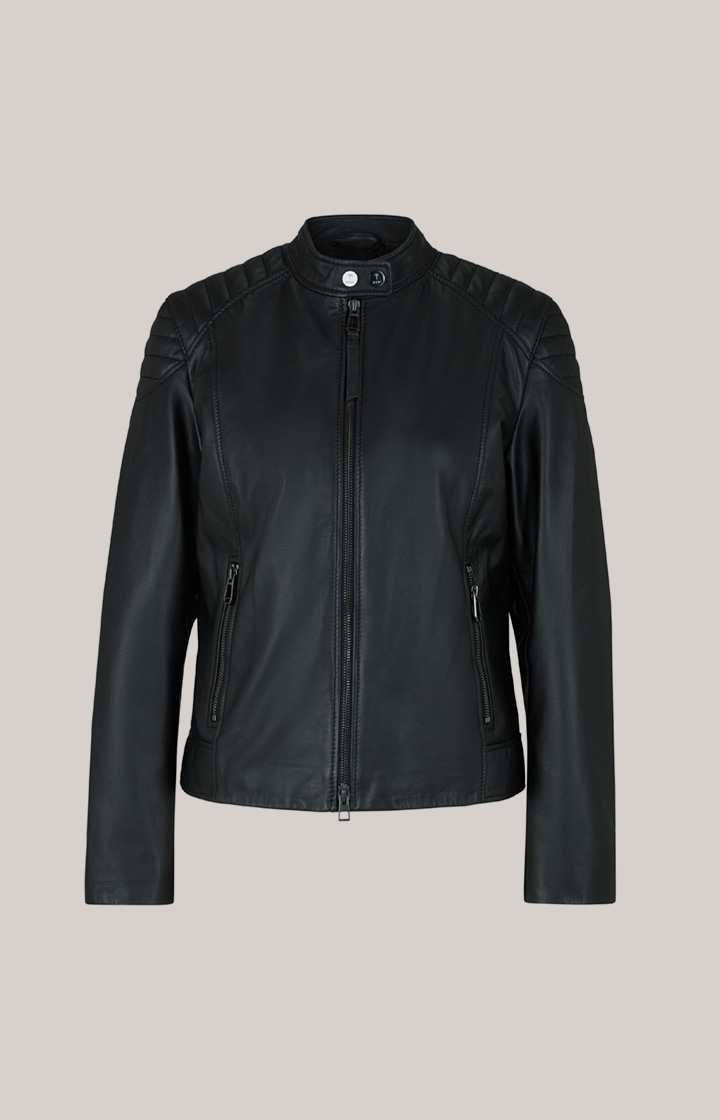 Lederjacke in Schwarz