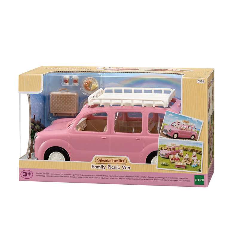 5535 Le monospace rose et set de pique-nique Sylvanian