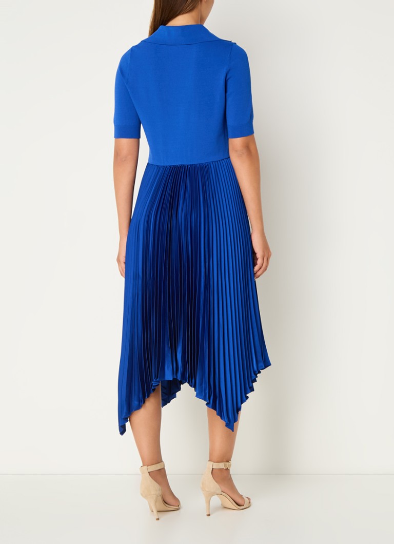 LKBennett Lorna fine-knit midi dress with pleats