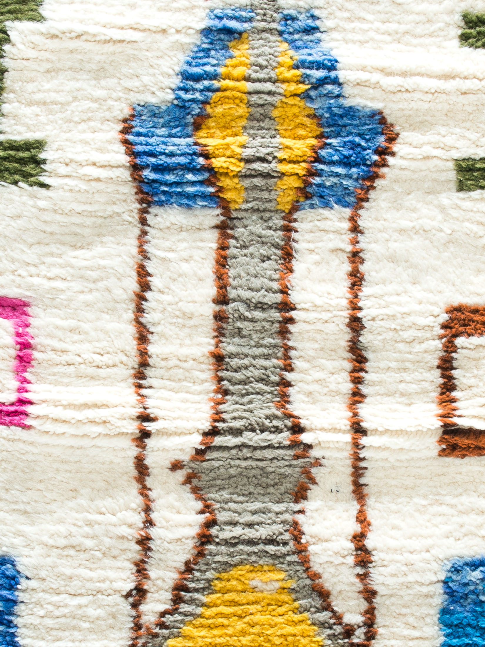 Beni Ourain ca. 74 x 313 cm, Unikat / Einzelstück