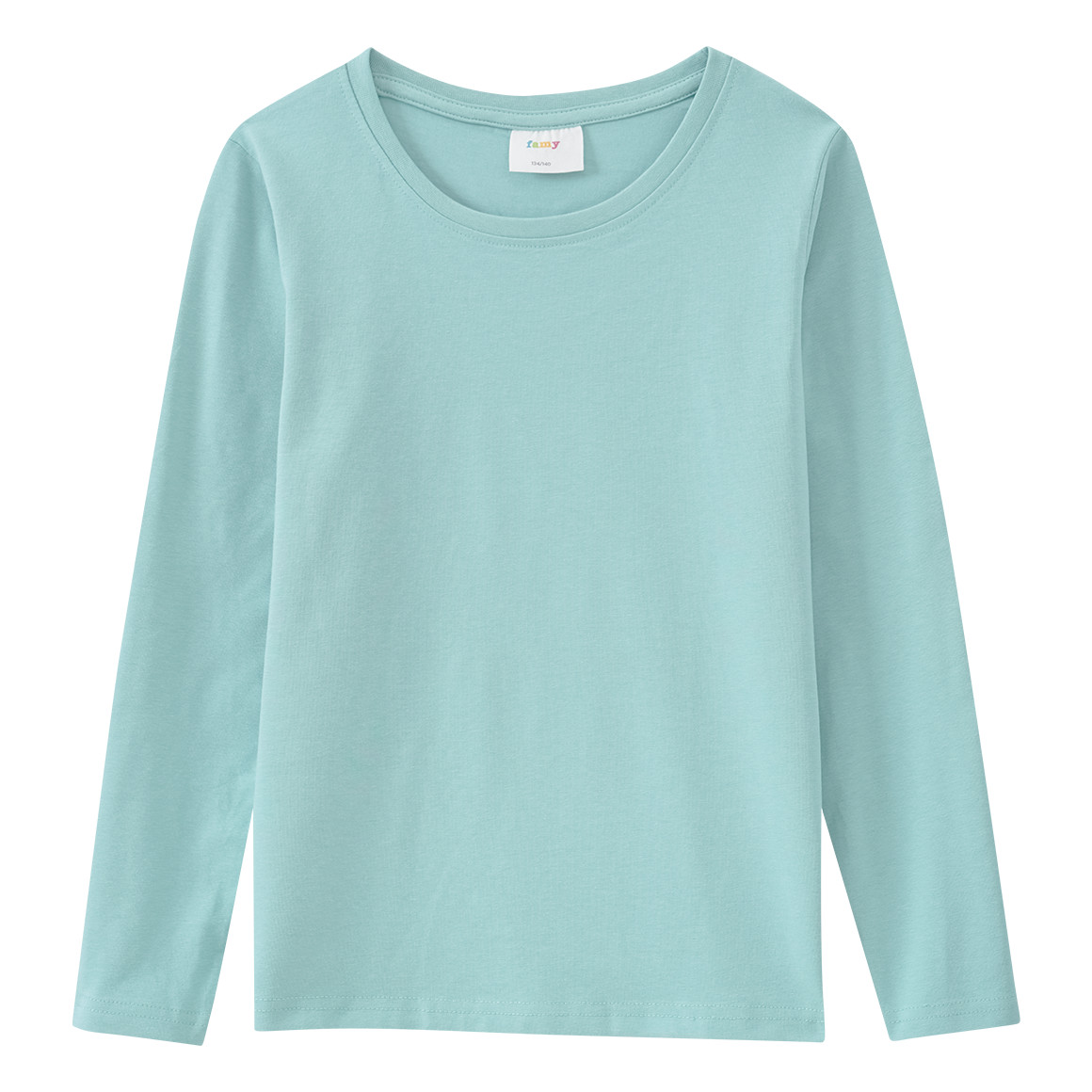 2 Mädchen Langarmshirts im Basic-Style