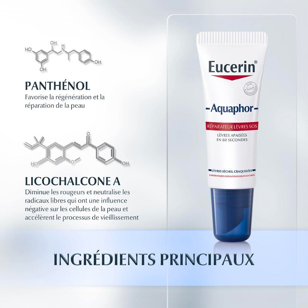 eucerin Eucerin Aquaphor Réparateur Lèvres SOS Soin pour les lèvres