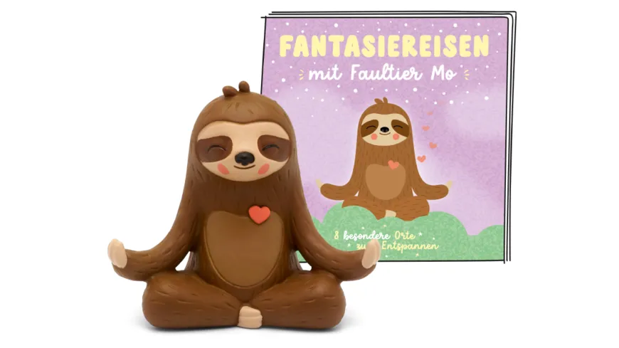 tonies - Hörfigur für die Toniebox: Fantasiereisen mit Faultier Mo: 8 besondere Orte zum Entspannen