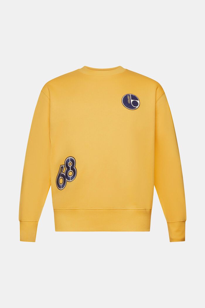 College-Sweatshirt mit Patches