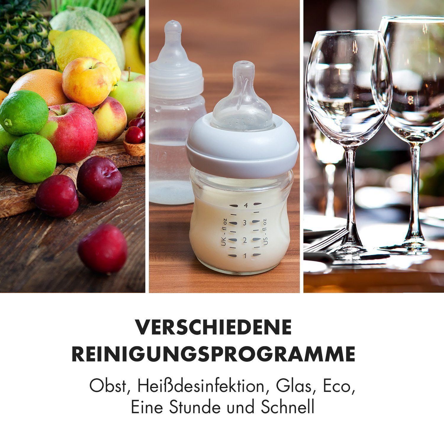 Klarstein Standgeschirrspüler Amazonia Mini Geschirrspülmaschine 6 Programme LED-Display, 10033480A, 6 l, Mini Geschirrspüler klein Spülmaschine freistehend